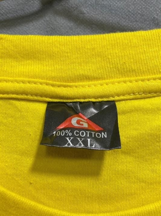 Preloved Labels Yellow Cotton T Shirt For Men L - Preloved Labels