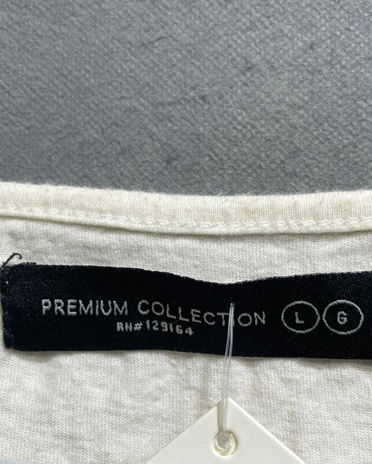 Premium Collection White Cotton For Women Vest T Shirt Large - Preloved Labels