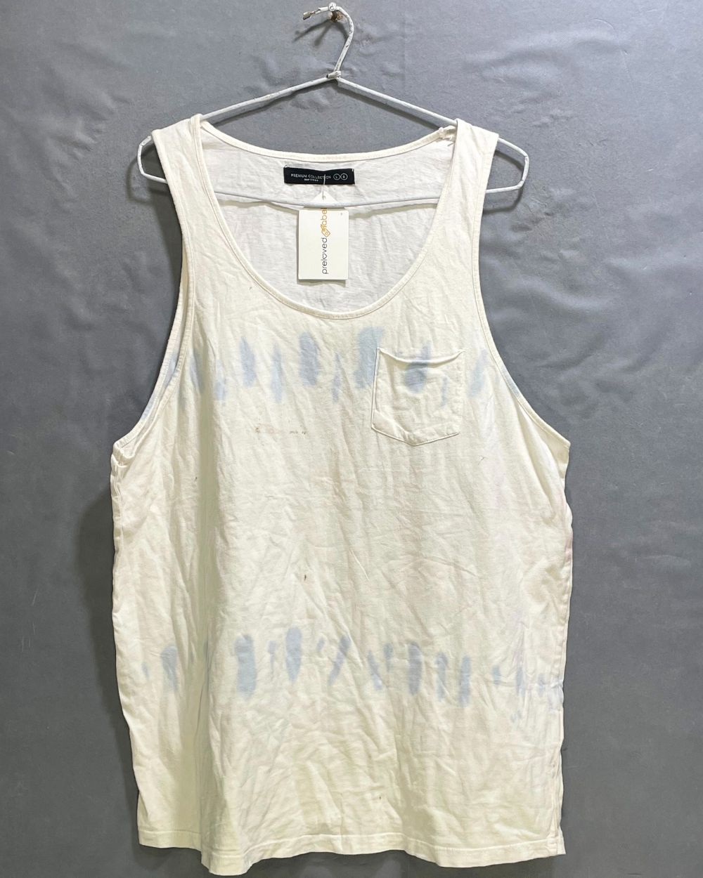 Premium Collection White Cotton For Women Vest T Shirt Large - Preloved Labels