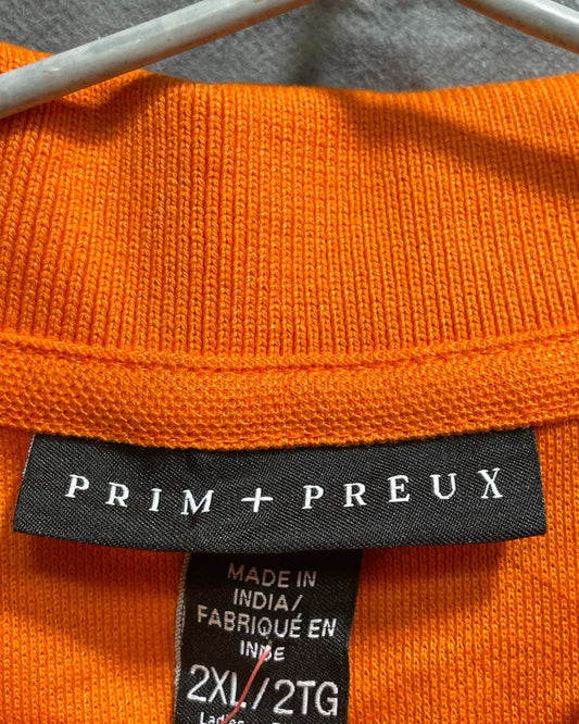 Prim+Preux Orange Cotton Jersey Sport For Women T Shirt XX Large - Preloved Labels