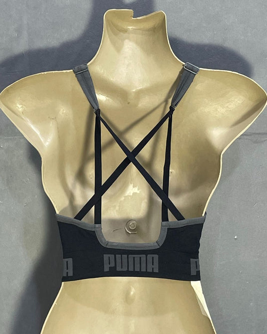 Puma Black Bra For Women L - Preloved Labels