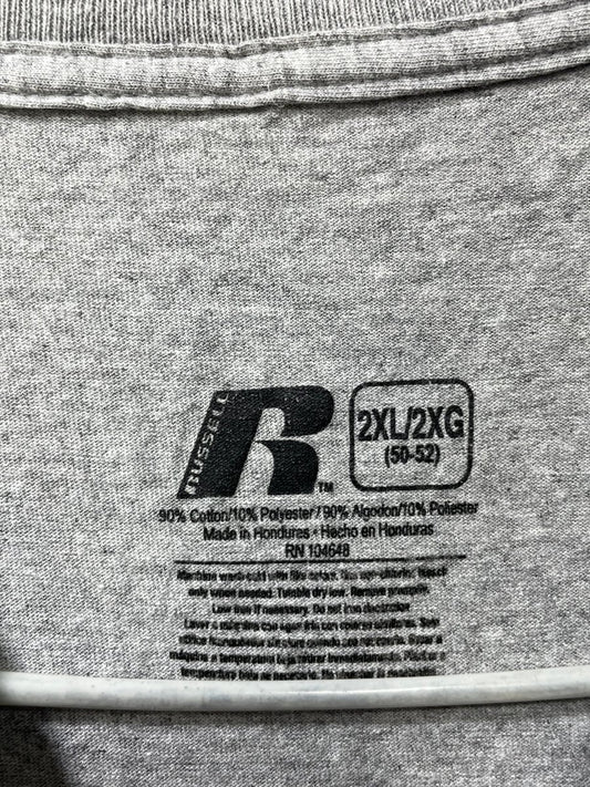 Russell Gray Cotton T Shirt For Men XL - Preloved Labels