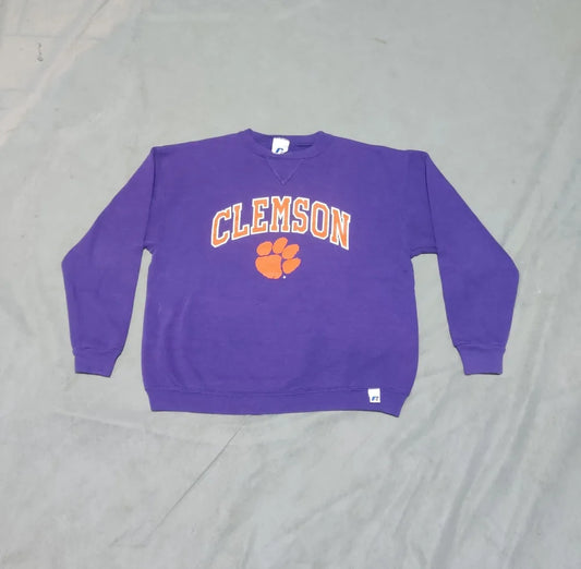 Russell Women Cotton Fleece Purple Sweatshirt S – Preloved Labels (view 2)