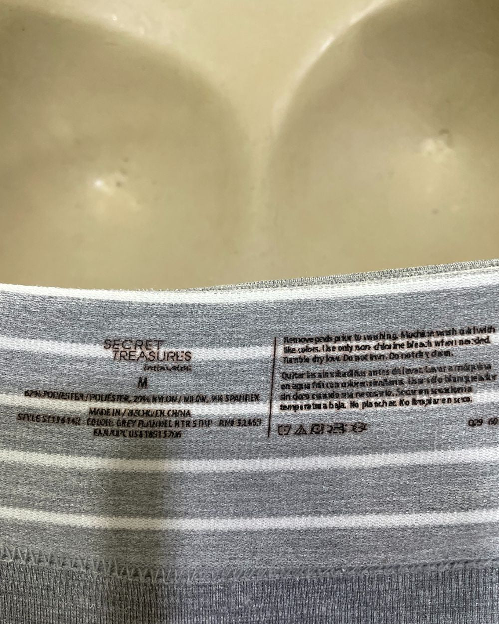 Secret Treasures Gray Bra For Women Medium - Preloved Labels