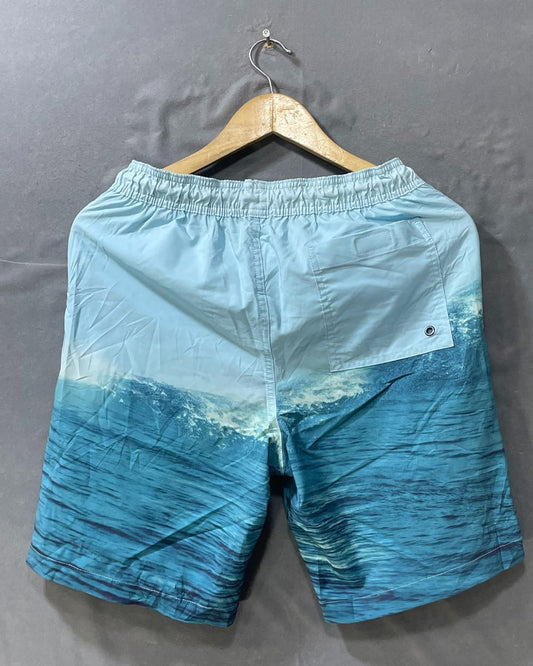 Sonoma Blue Polyester Net Short For Men S - Preloved Labels