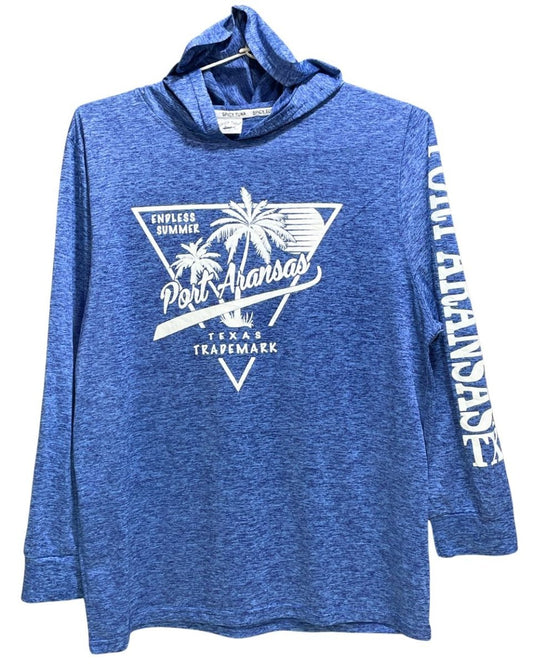 Spicy Tuna Blue For Men Sports Hood T Shirt XL - Preloved Labels