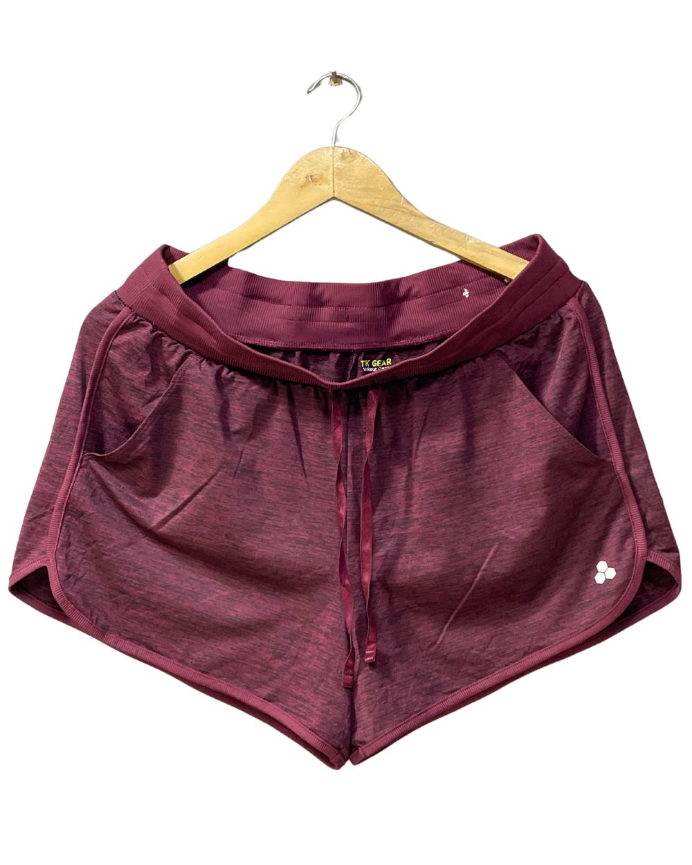 Tek Gear Maroon Sport Gym Short For Women Large - Preloved Labels
