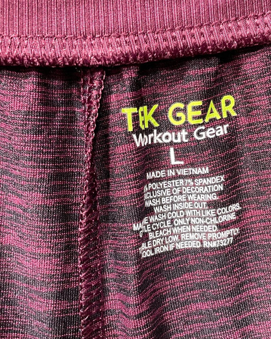 Tek Gear Maroon Sport Gym Short For Women Large - Preloved Labels