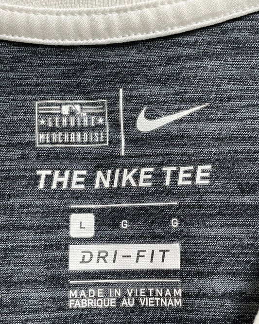 The Nike Tee Black Polyester Jersey Sport For Women T Shirt Large - Preloved Labels