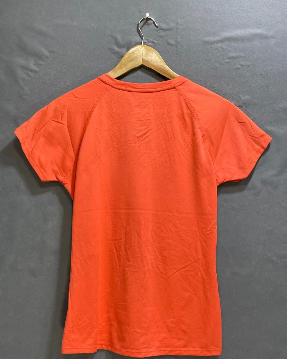 The North Face Orange Polyester Jersey Sport For Women T Shirt Small - Preloved Labels