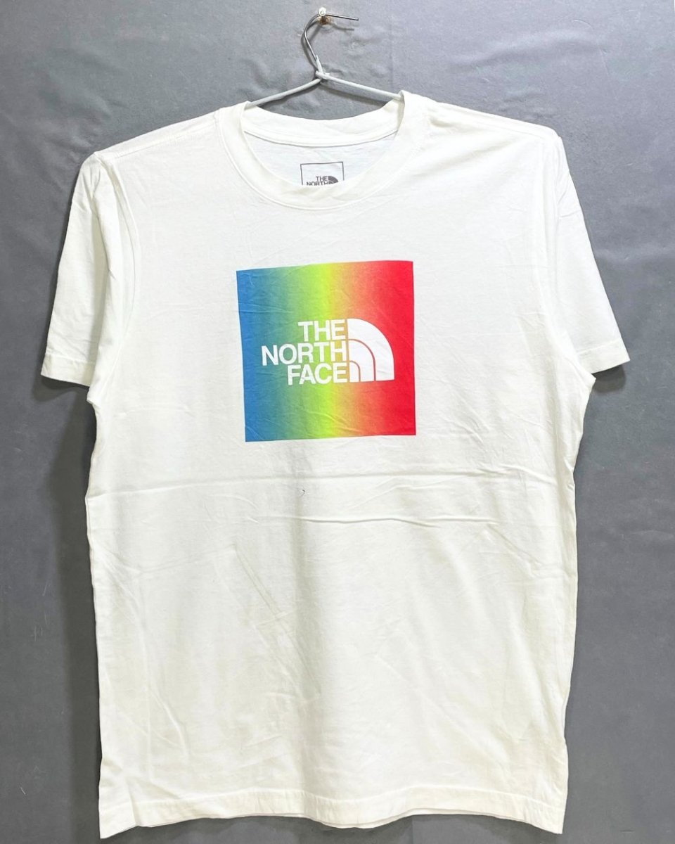 The North Face White Cotton T Shirt For Men L - Preloved Labels