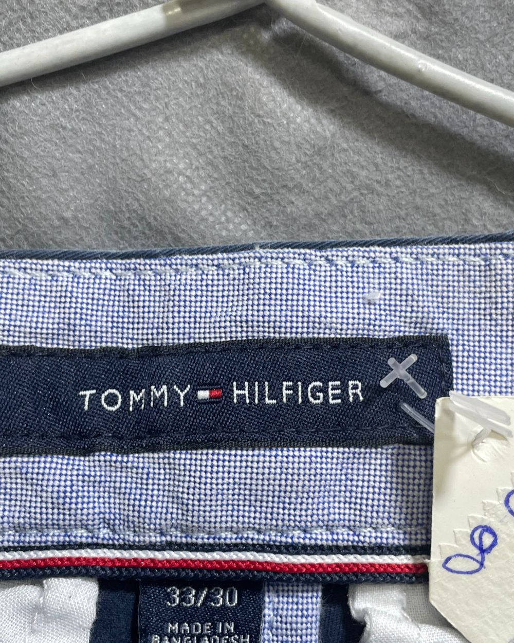 Tommy Hilfiger Blue Cotton Dress Pant For Men L - Preloved Labels
