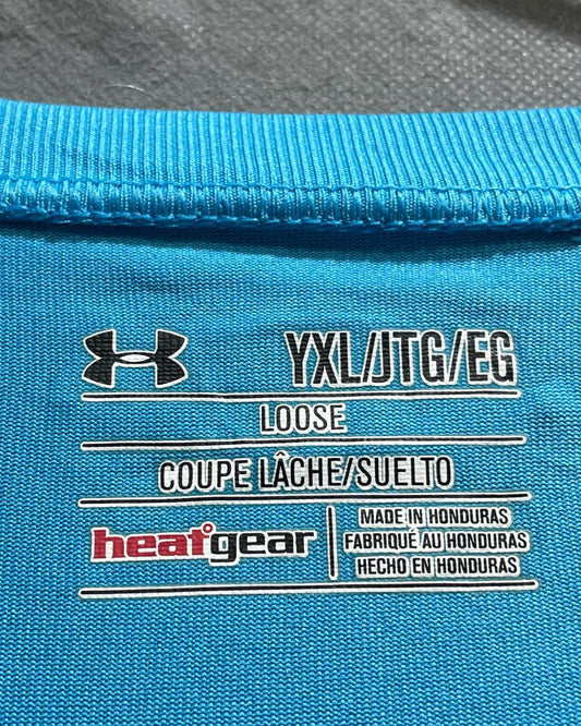 Under Armour Blue Polyester Jersey Sport For Women T Shirt X Large - Preloved Labels