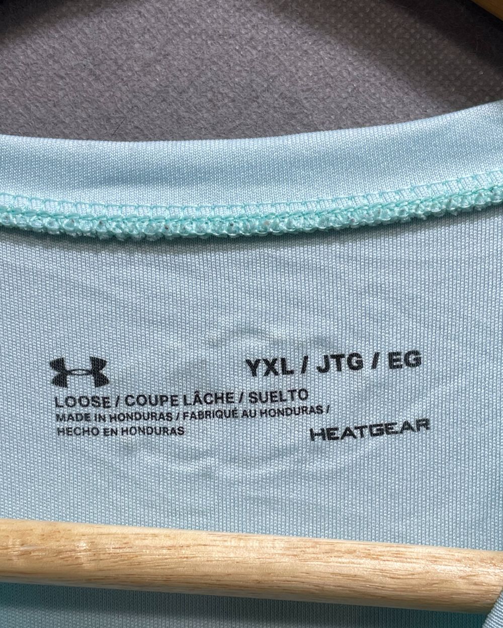 Under Armour Blue Sport For Women T Shirt L - Preloved Labels