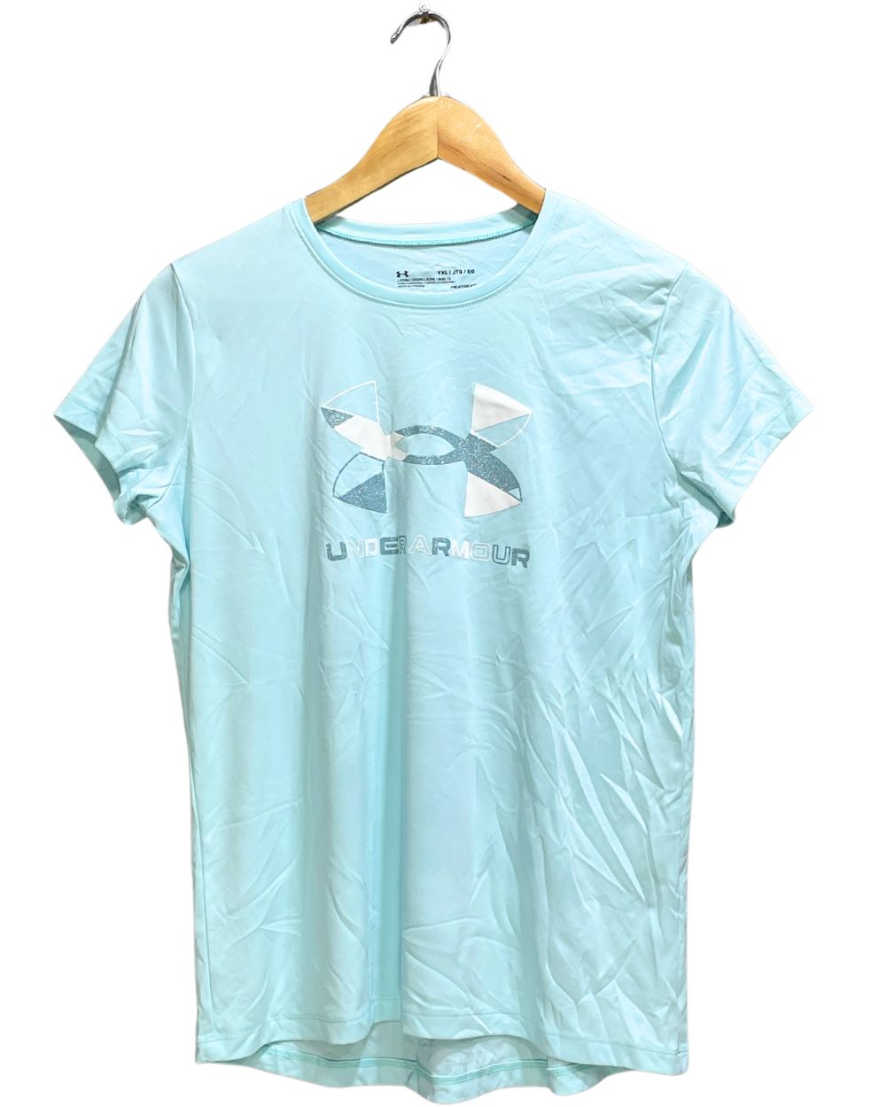 Under Armour Blue Sport For Women T Shirt L - Preloved Labels
