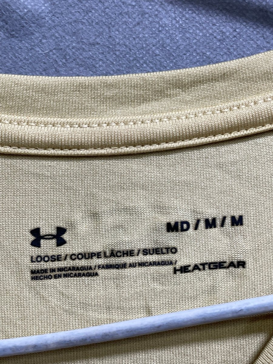 Under Armour Cream For Men Sports T Shirt M - Preloved Labels