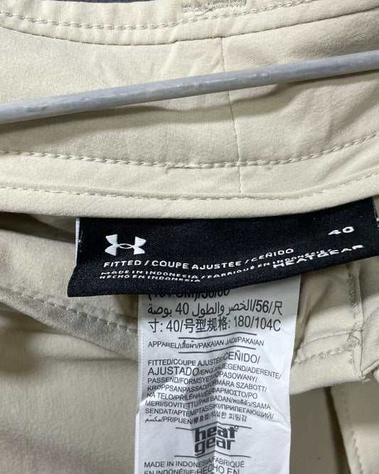 Under Armour Cream Polyester Short For Men XL - Preloved Labels