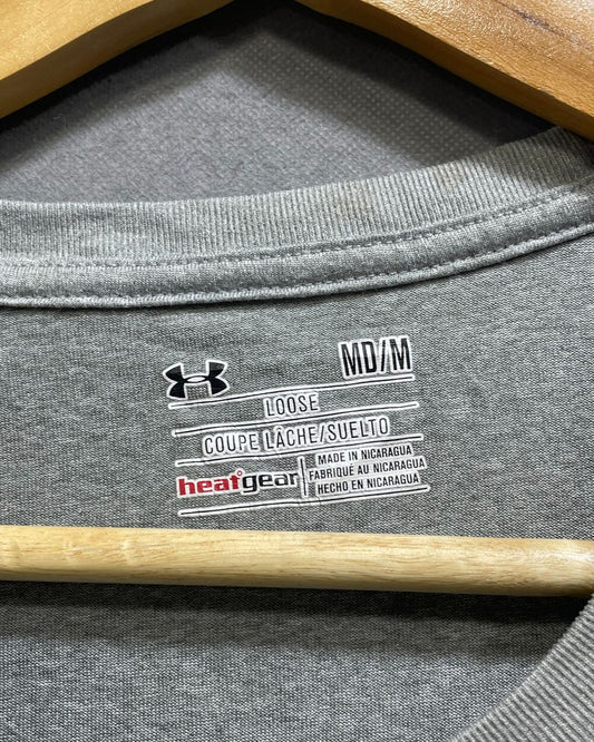 Under Armour Grey Sport For Women T Shirt Medium - Preloved Labels