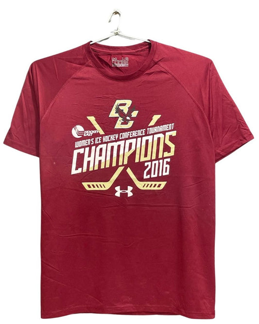 Under Armour Maroon For Men Sports T Shirt L - Preloved Labels