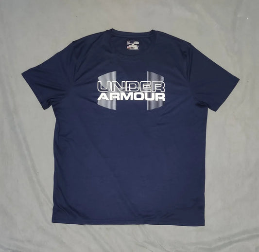 Under Armour Men Sport Blue T Shirt XL – Preloved Labels (view 2)