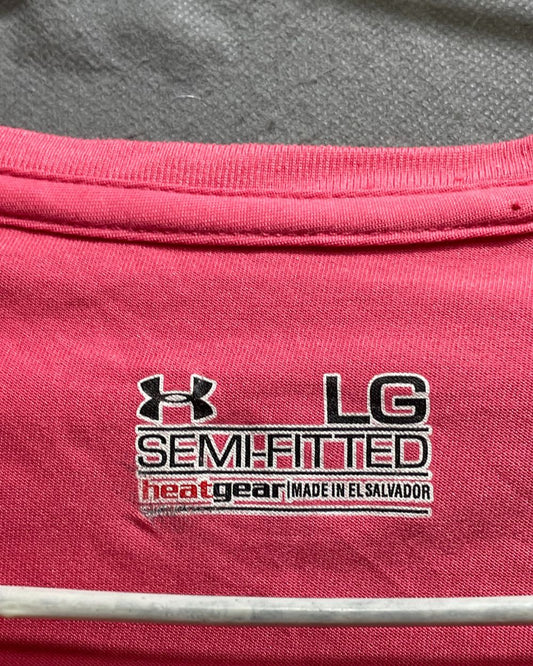 Under Armour Pink Sport For Women T Shirt L - Preloved Labels