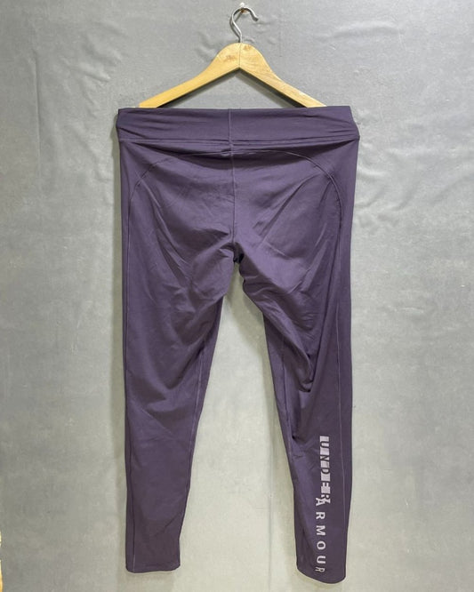 Under Armour Purple Polyester Stretch Gym tights For Women L - Preloved Labels