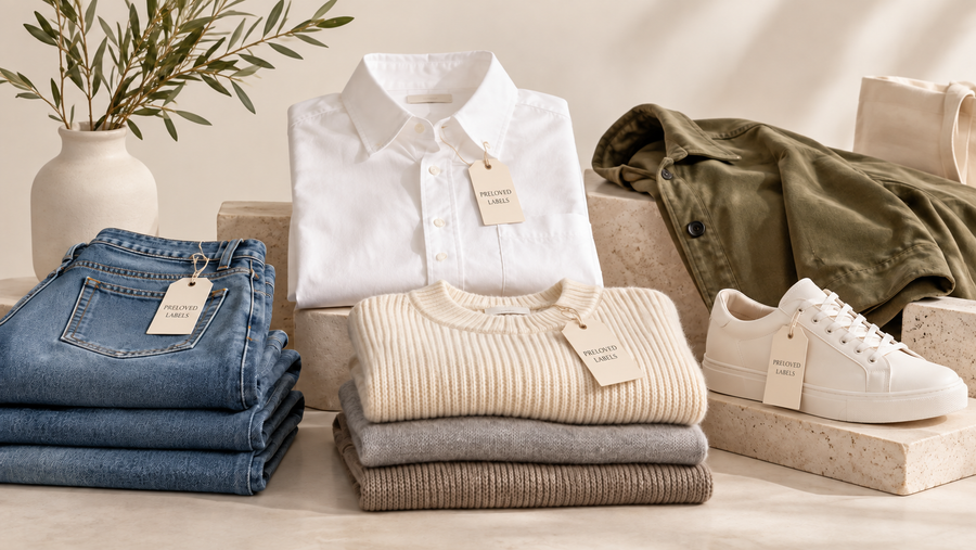 Brand new clothing collection with Preloved Labels branded tags