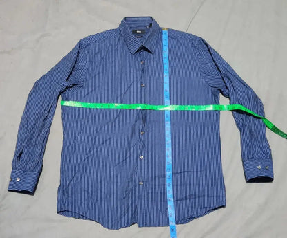 Hugo Boss Men Cotton Blue Shirt L – Preloved Labels (view 4)