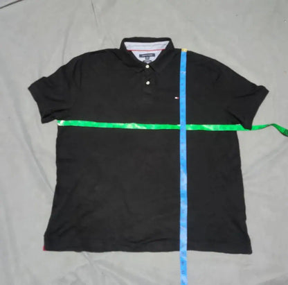 Tommy Hilfiger Men Black Cotton Polo T Shirt XL – Preloved Labels (view 4)