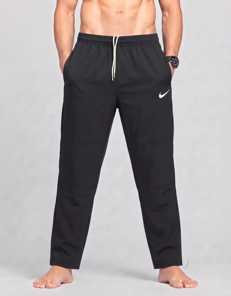 Nike Men Polyester Navy Black Sport Trouser L