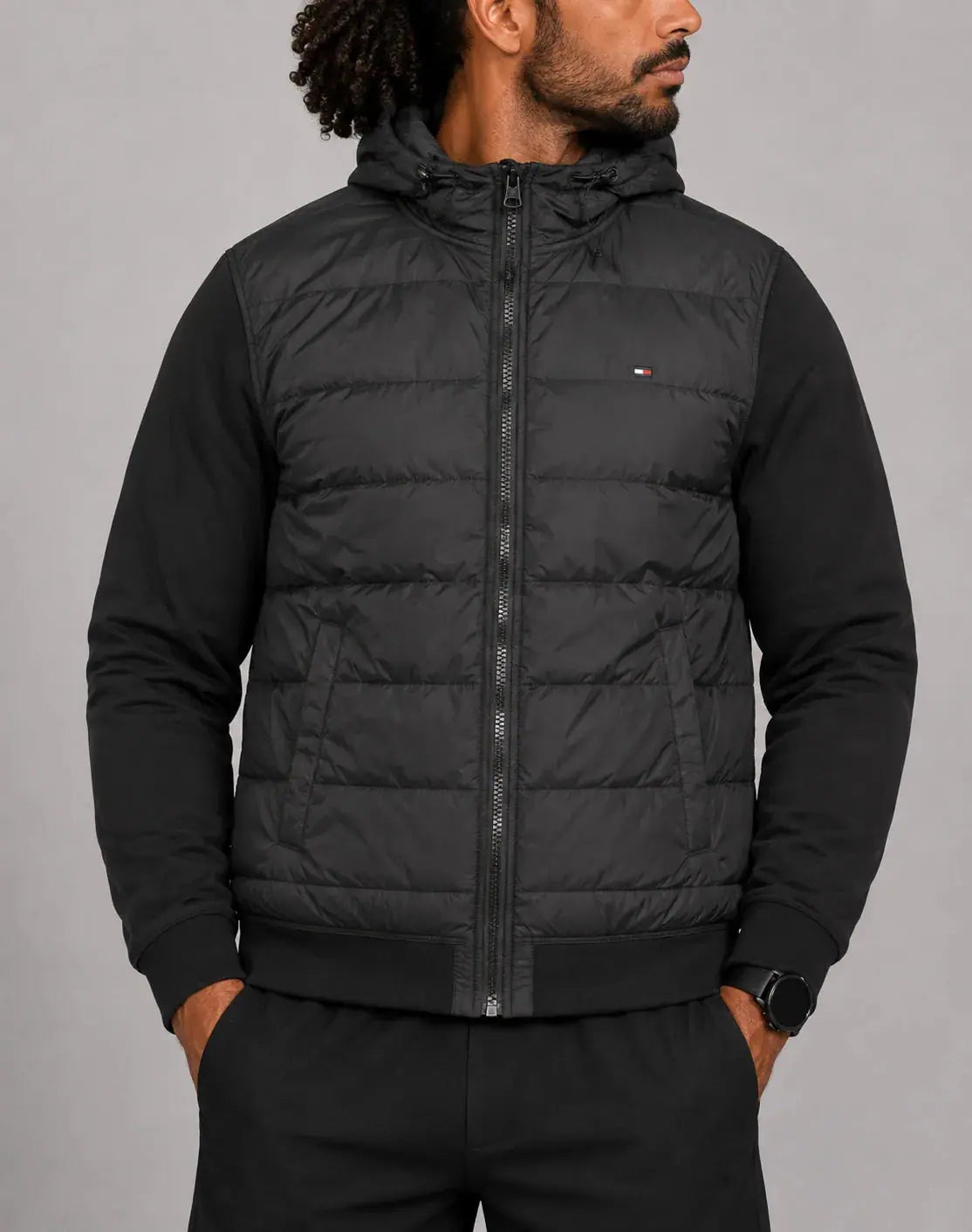 Tommy Hilfiger Men Puffer Black Jacket – Preloved Labels