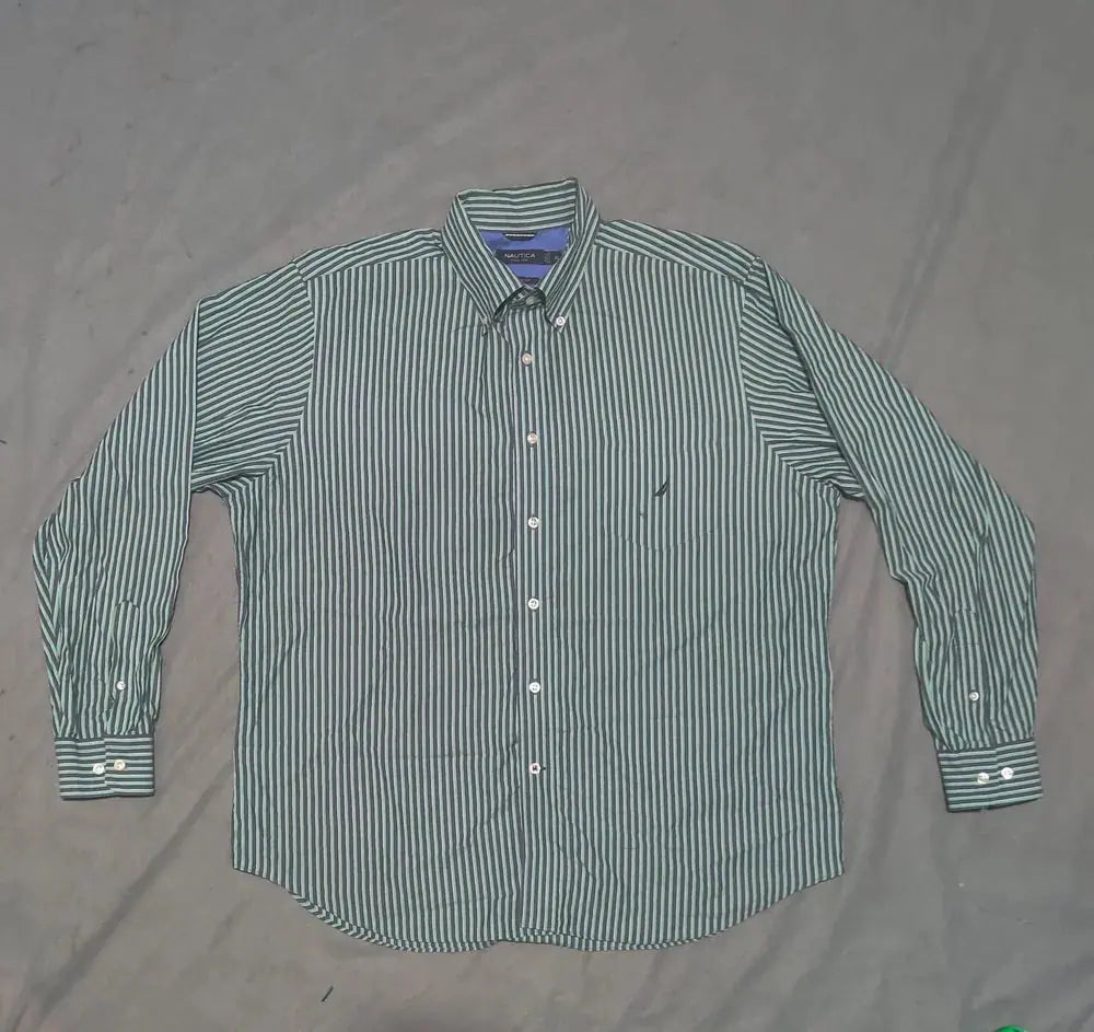 Nautica Men Cotton Green Shirt XL – Preloved Labels (view 2)