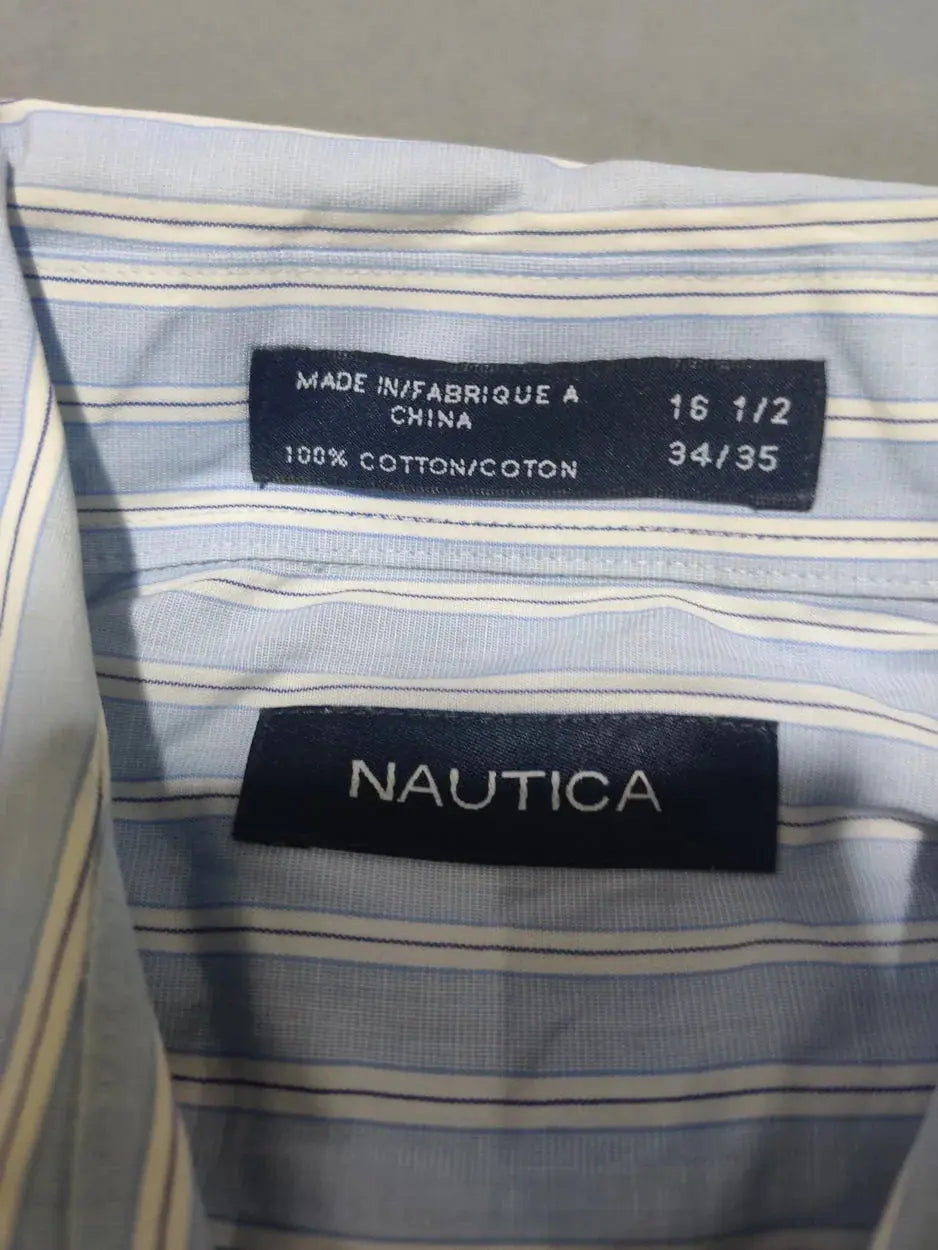 Nautica  Men Cotton Blue Shirt L – Preloved Labels (view 3)