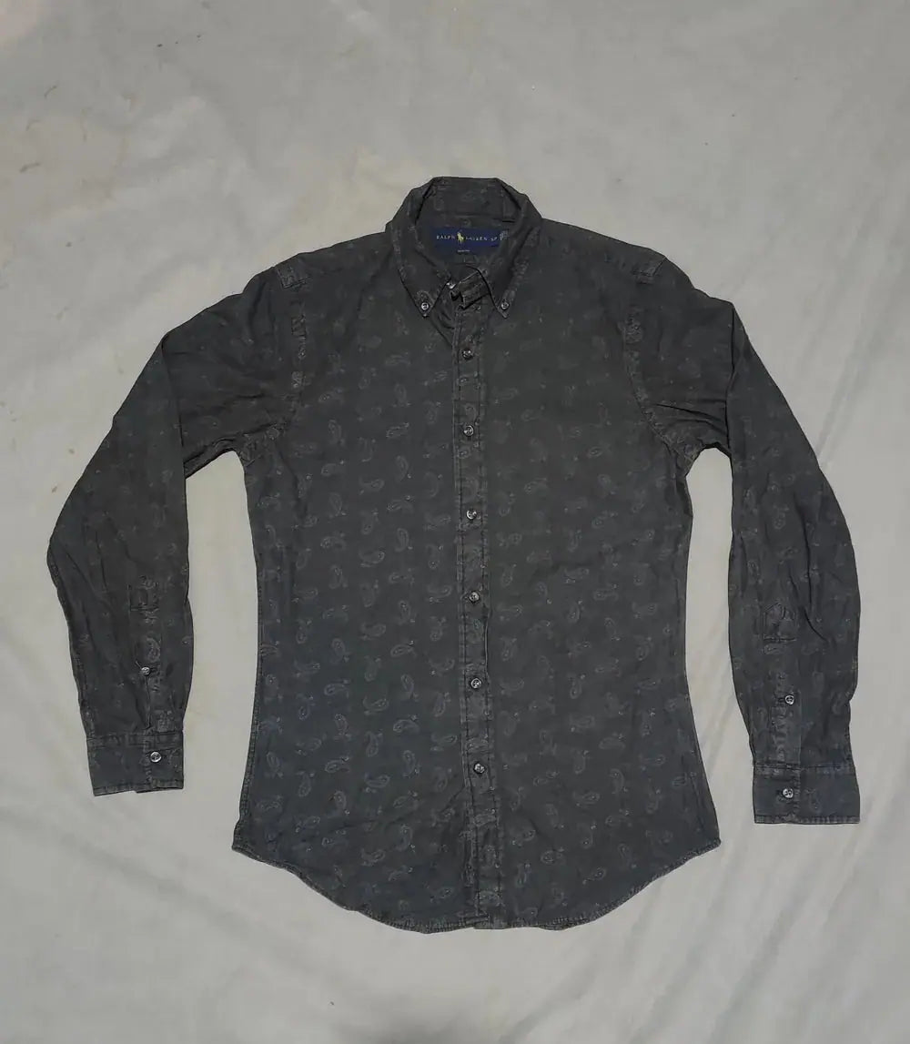 Polo Ralph Lauren Men Cotton Gray Shirt S – Preloved Labels (view 2)