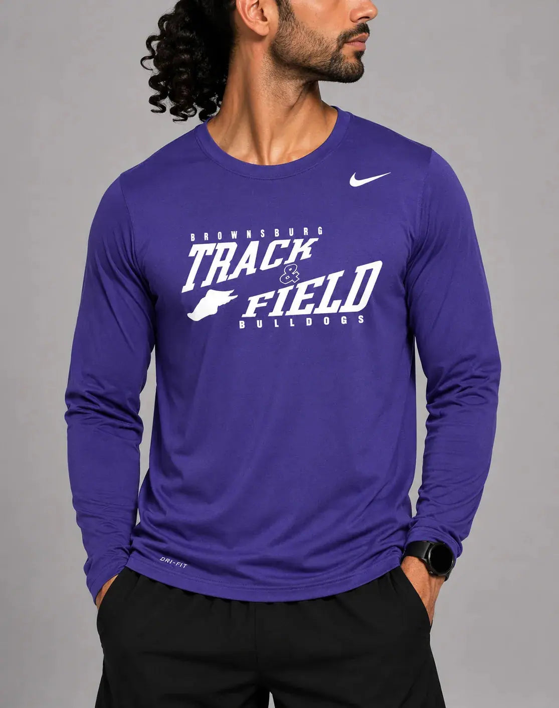 Nike Dir Fit Men Sport Purple T Shirt L – Preloved Labels