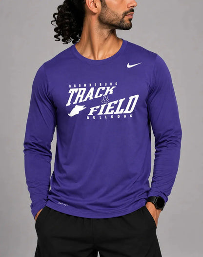 Nike Dir Fit Men Sport Purple T Shirt L – Preloved Labels