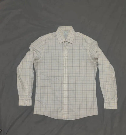Aroors Brothers Men Cotton White Shirt L – Preloved Labels (view 2)