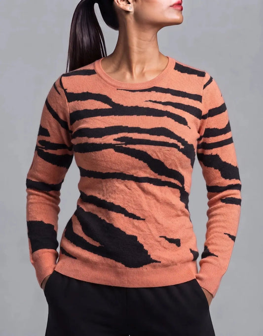 Forever 21 Women Orange Black Sweater S – Preloved Labels