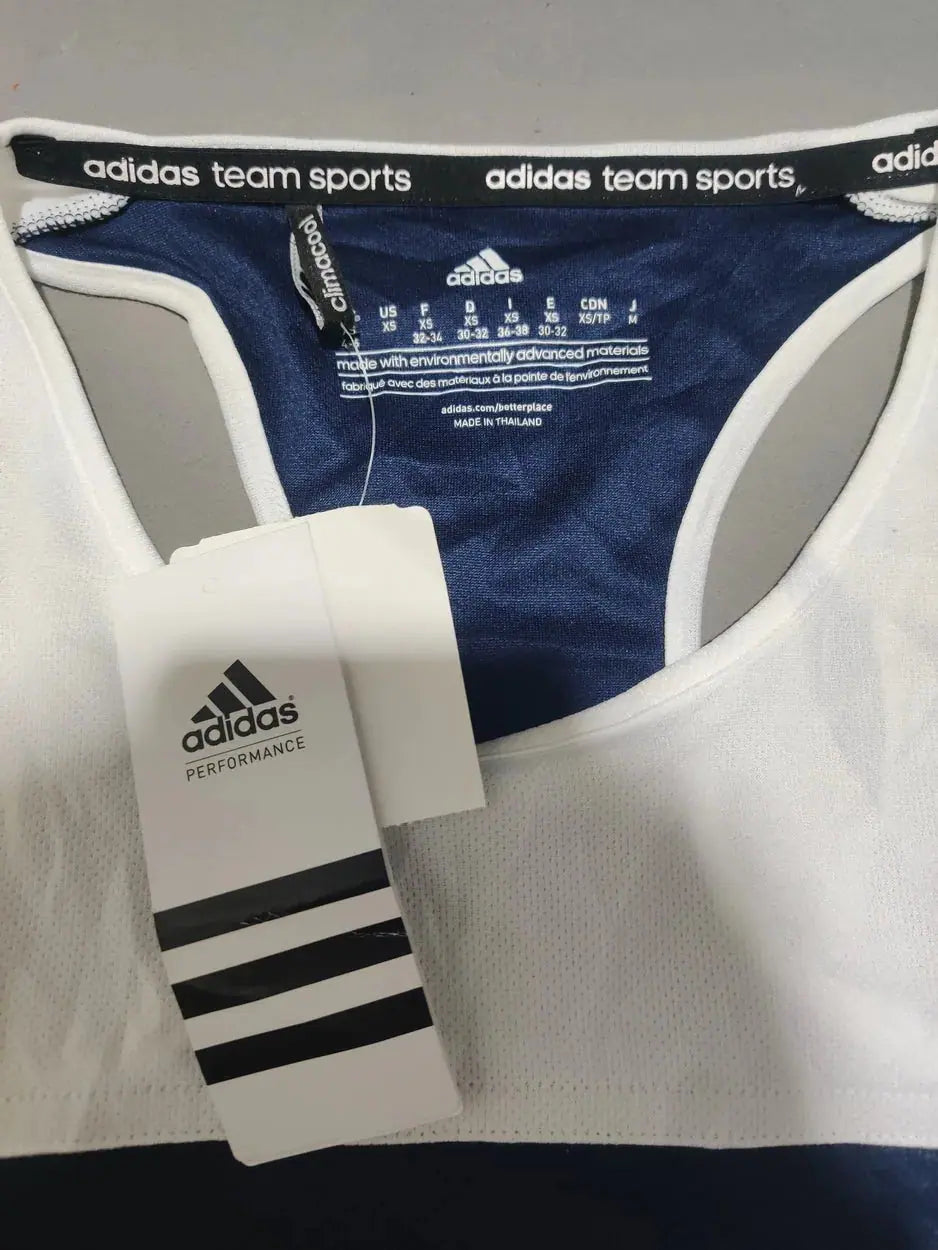 Adidas Women White Sport T Shirt – Preloved Labels (view 3)