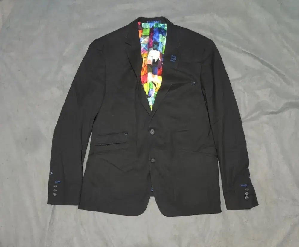 Au Noir Men Cotton Black Coat M – Preloved Labels (view 2)