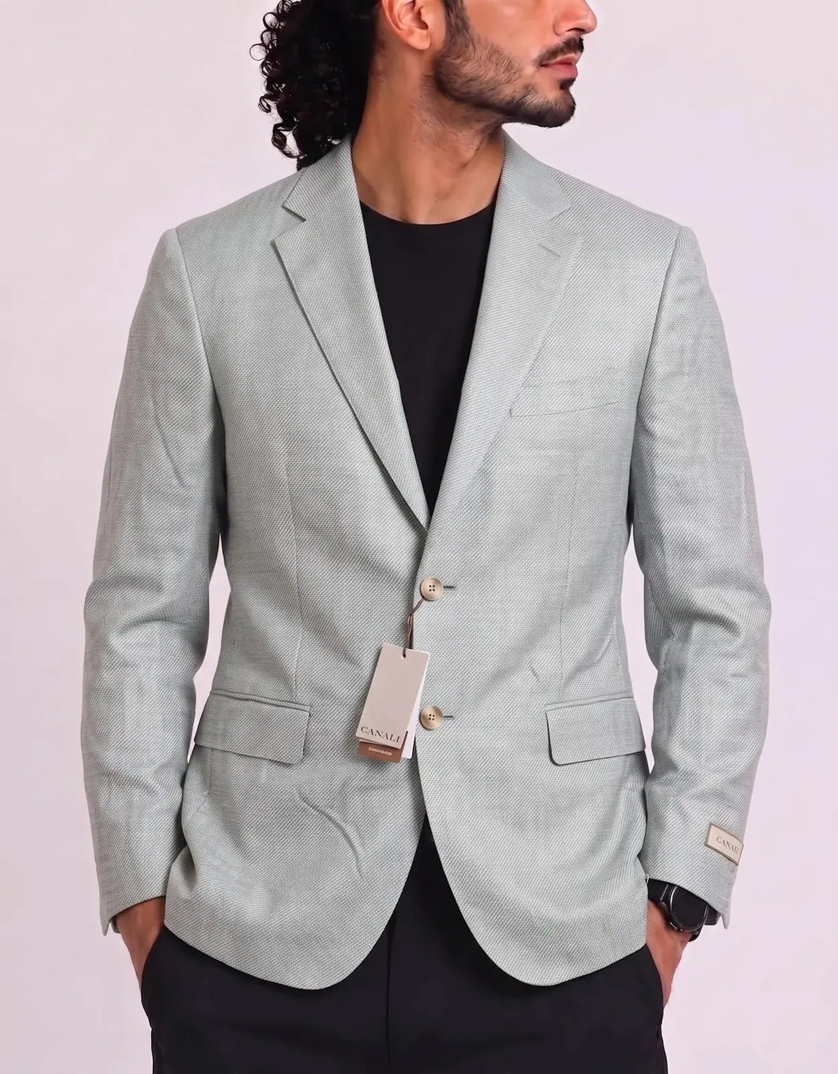 Canali Men Cotton Green Coat M – Preloved Labels
