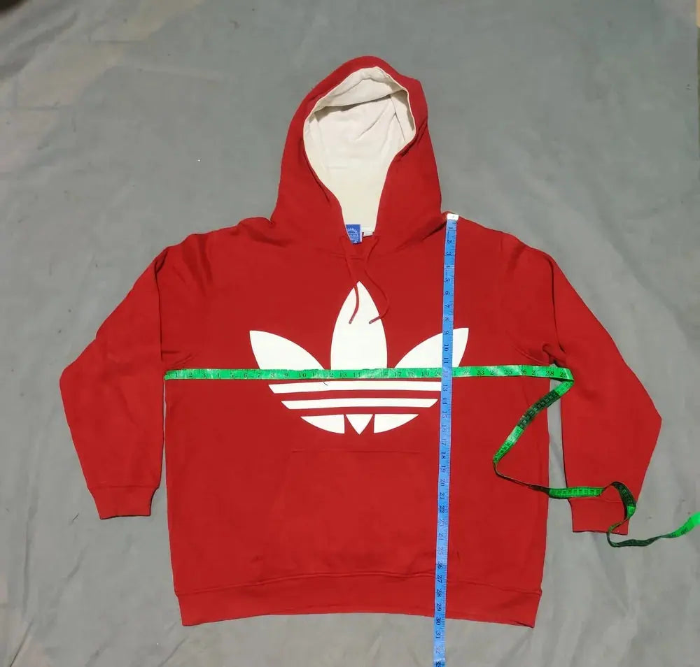 Adidas Men Cotton Fleece Red Hoodie 2XL – Preloved Labels (view 5)
