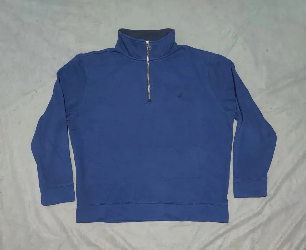 Nautica Men Cotton Fleece Blue Sweatshirt XL – Preloved Labels (view 2)