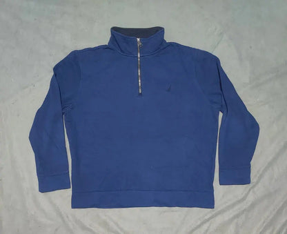 Nautica Men Cotton Fleece Blue Sweatshirt XL – Preloved Labels (view 2)