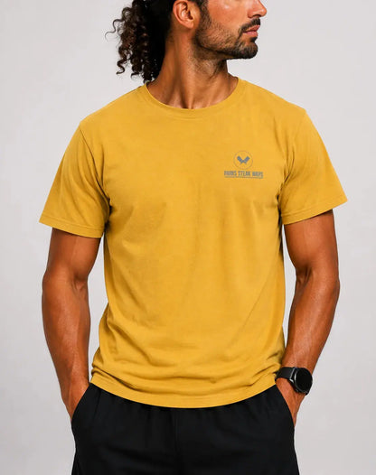 Dist Rict Men Cotton Yellow T Shirt XS – Preloved Labels