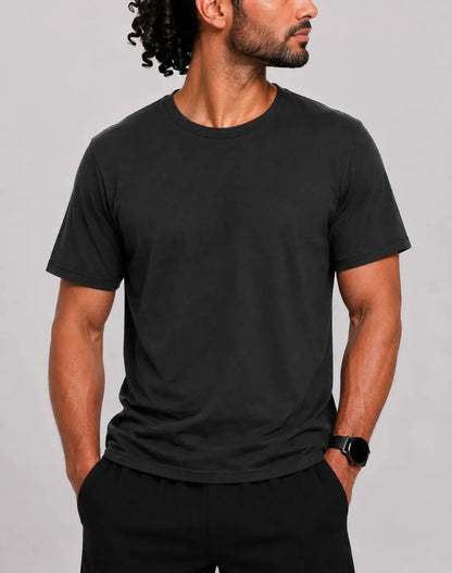 Teestyled Men Cotton Black T Shirt M – Preloved Labels