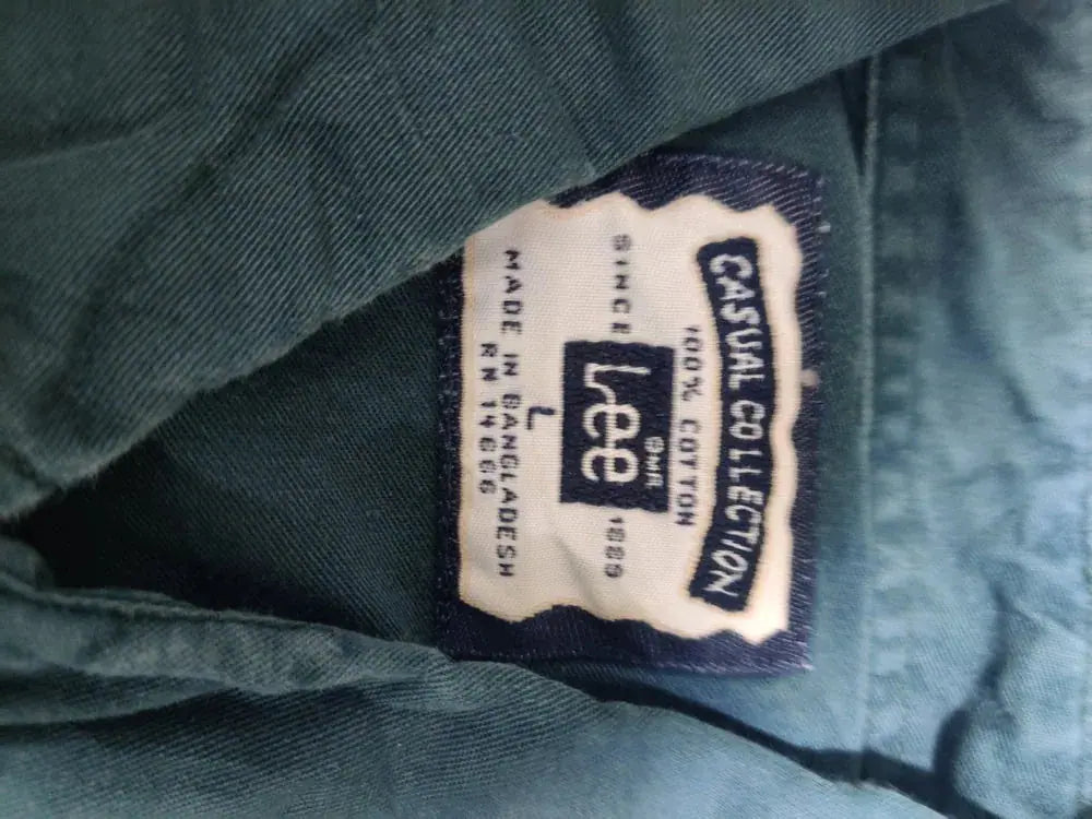 Lee Men Cotton Green Shirt L – Preloved Labels (view 3)