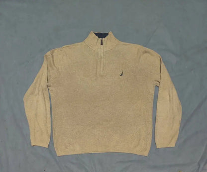 Nautica Men Cotton Fleece Cream Sweatshirt L – Preloved Labels (view 2)