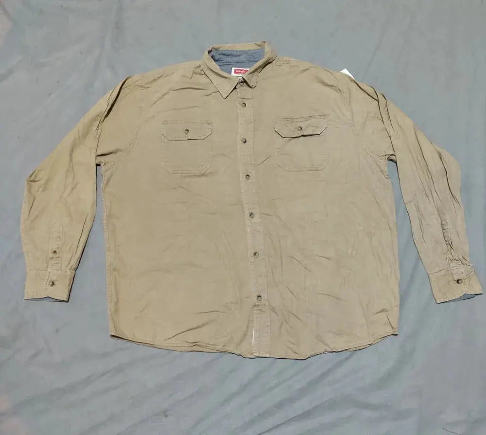 Wrangler Men Cotton Brown Shirt XL – Preloved Labels (view 2)