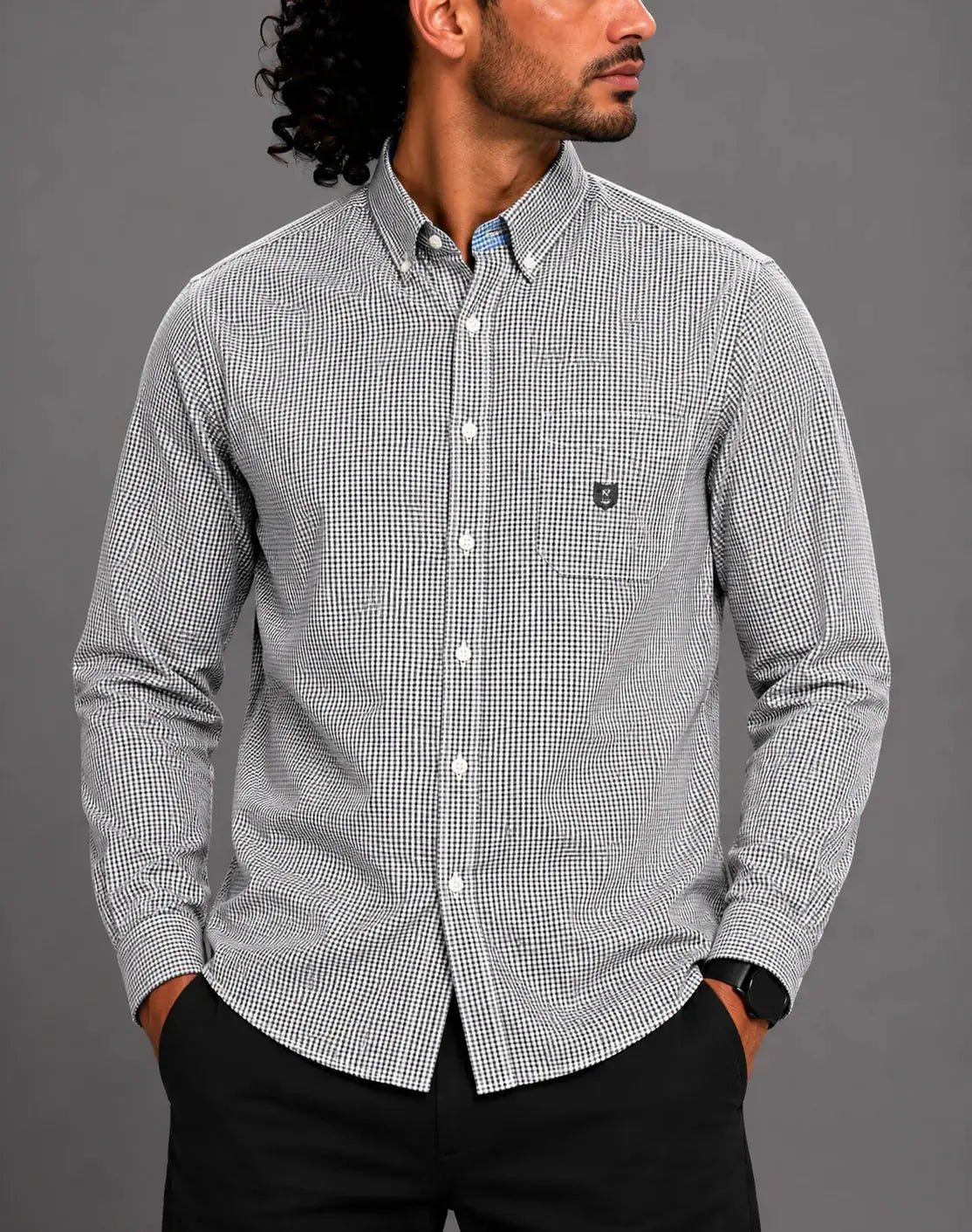 Chaps Men Cotton Black Shirt M – Preloved Labels